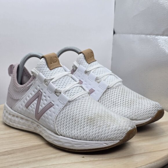 Womens Size 7 - New Balance Fresh Foam Cruz V1 Shoes Running White WCRZRMWS - Picture 5 of 9